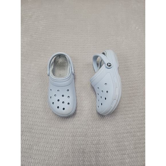 CROCS Shoes - Crocs Womens Size 8 Mens Size 6 Light Blue Furlined